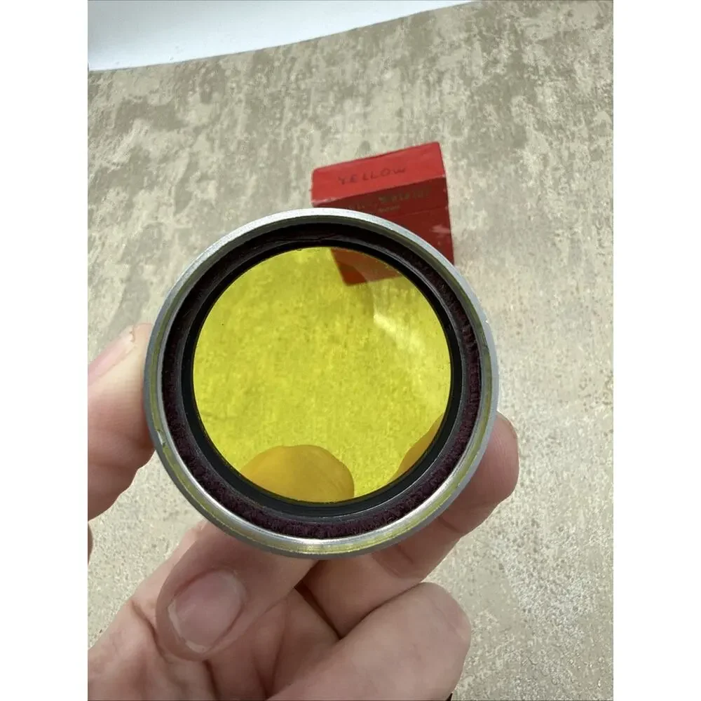 Ernst Leitz Leica Gelbfilter 1 Yellow Camera Filter Model XOOQG Wetzlar Germany